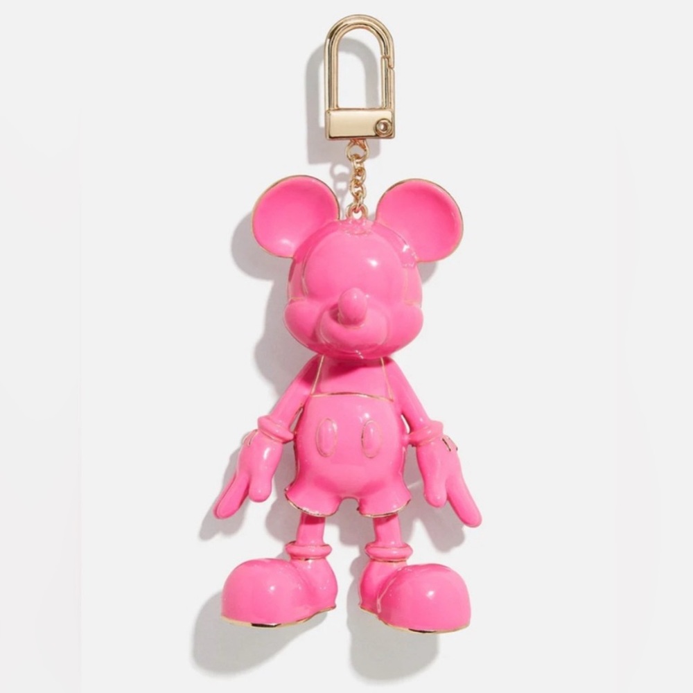 Disney x Baublebar Mickey enamel bag charm - Hot Pink NWT